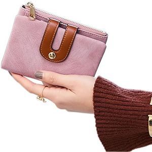 ✨✨BRAND NEW Women's Small Bifold Leather Wallet All Match Fashion Zipper…